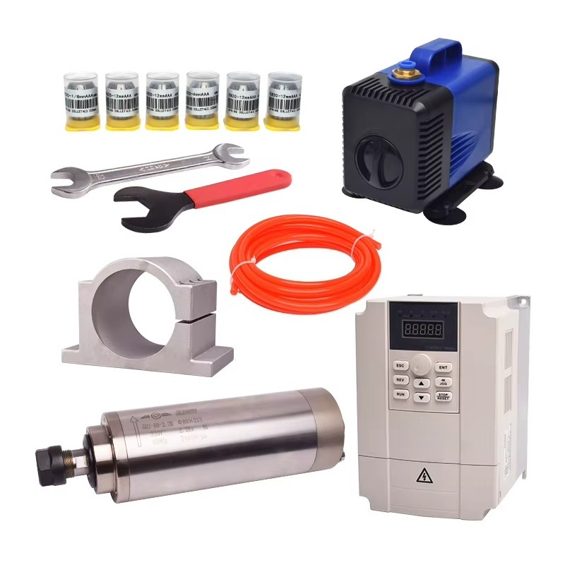 2.2Kw Water Cooled Spindle Kit Vfd - GDZ80 2.2KW Water Cooled Spindle Motor